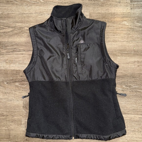 Snozu Jackets & Blazers - Snozu Woman Black Fleece Vest Sm  Zipper /Pockets